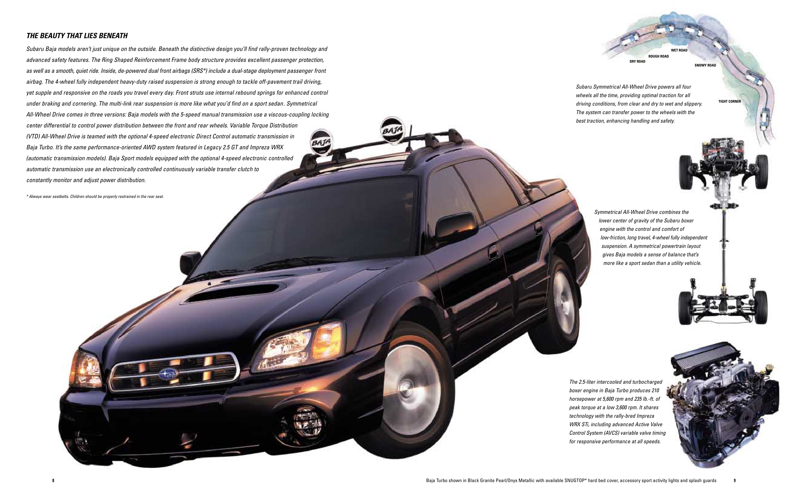 2004 Subaru Baja Brochure Page 4